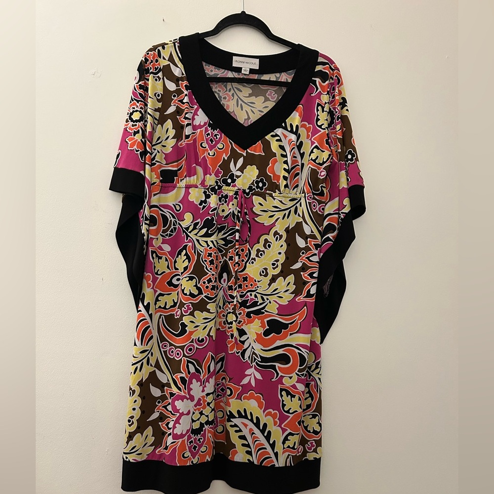 Vibrant Floral Tunic Dress